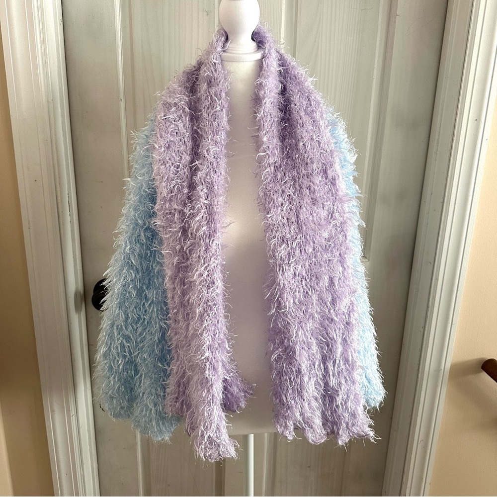 Limited Too • Set of 2 Shimmery Eyelash Fuzzy Scarves